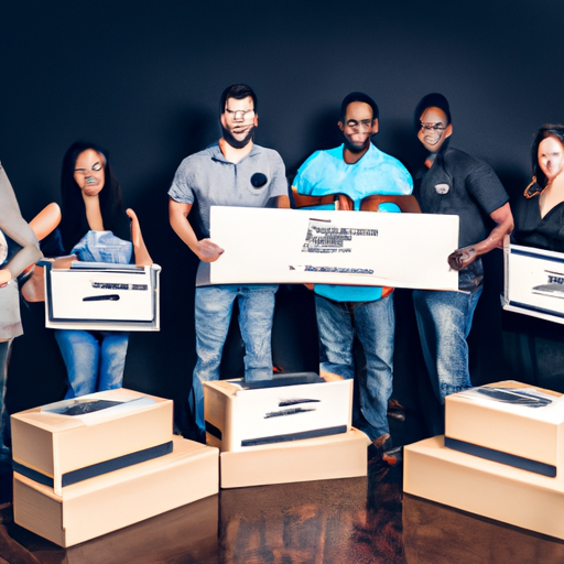 קבוצת חברים שרה בשמחה שיר יום הולדת באולפן.