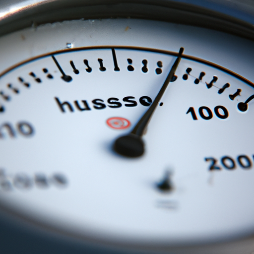 3. תמונה של מד מים המראה ירידה פתאומית בלחץ