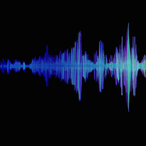 ייצוג גלי קול על תוכנת הפקת מוזיקה.