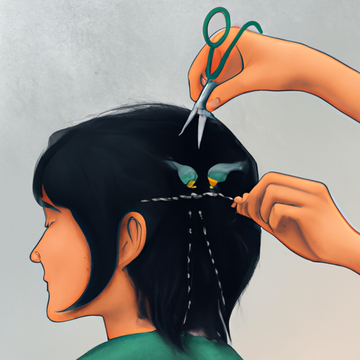 1. איור המתאר את תהליך תספורת העייפה